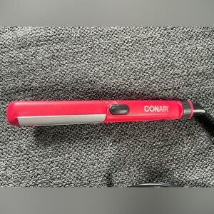 Conair Red Mini Hair Straightener - Compact Flat Iron